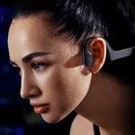Vízálló bluetooth fejhallgató sportolásra fehér fotó