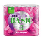 3 db Müller Basic 3 rétegű Wc papír XXL 24 tekercs fotó