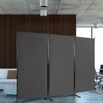 Mobil térelválasztó szürke 260 cm x 180cm fotó