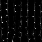 Crystalline toldható LED fényfüggöny, 0, 9x2m, 192 db hideg fehér LED, átlátszó kábel fotó