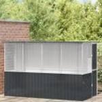 vidaXL Madárkalitka Antracit 215x78x200 cm Galvanizált Acél fotó
