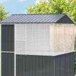 vidaXL Madárkalitka Antracit 215x78x200 cm Galvanizált Acél fotó