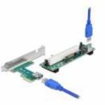 DeLock Riser Card PCI Express x1 to 1 x PCI 32 Bit Slot with 60 cm cable fotó