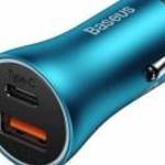 Baseus Golden Contactor Max Car Charger Blue fotó