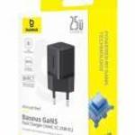 Baseus USB-C GaN5 mini 25W mains charger Black fotó