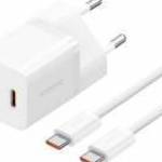 Baseus USB-C GaN5 mini 30W mains charger White fotó