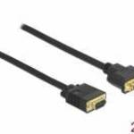 DeLock DVI 24+5 female to VGA male 2m cable fotó
