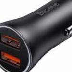 Baseus Golden Contactor Max Car Charger Black fotó