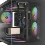 Gamdias Aura GC10M ARGB Tempered Glass Black fotó