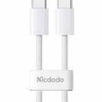 Mcdodo CA-5690 USB-C USB-C kábel, 60W, 1m (fehér) fotó