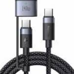 2 az 1-ben USB-C USB-C + Magsafe 3 kábel Mcdodo CA-0140, 2m (fekete) fotó