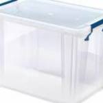 Műanyag tároló doboz, átlátszó, 18, 5 liter, FELLOWES, "ProStore™" fotó