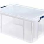 Műanyag tároló doboz, átlátszó, 70 liter, FELLOWES, "ProStore™" fotó