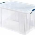 Műanyag tároló doboz, átlátszó, 85 liter, FELLOWES, "ProStore™" fotó
