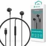 Devia Smart Series M2 Metal In-Ear sztereó fülhallgató - Type-C - fekete fotó