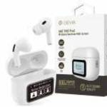 Devia TWS-Pro2 with Screen ANC Bluetooth sztereó headset - fehér fotó