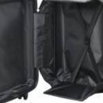 vidaXL Összecsukható Bőrönd Kemény Héjú 20'' Fekete 34x23x55.5 cm ABS fotó