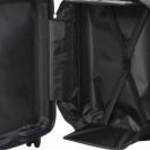 vidaXL Összecsukható Bőrönd Kemény Héj 24'Fekete 43x27x66 cm ABS fotó