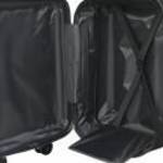 vidaXL Összecsukható Bőrönd Kemény Héj 24'' Ezüst 43x27x66 cm ABS fotó