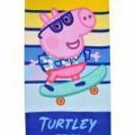 Peppa malac Turtley Cool fürdőlepedő, strand törölköző 70x140cm fotó