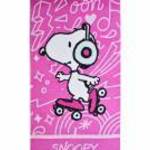 Snoopy Skate fürdőlepedő, strand törölköző 70x140cm fotó