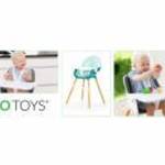 Etetőszék 2in1 ECOTOYS - kényelmes, praktikus, környezetbarát fotó