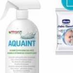 CHICCO Nedves törlőkendő cumihoz 16 db + AQUAINT 500 ml fotó