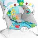 BABY EINSTEIN Zenélő rezgő pihenőszék fényekkel Kick to It Neptune 9 kg-ig fotó