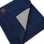 EKO Kasmír takaró szőrme béléssel Jeans 100x80 cm fotó