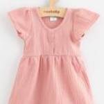 Baba muszlin ruha New Baby pink - NEW BABY fotó