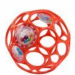 OBALL RATTLE játék 10 cm, Narancs-új 0hó+ fotó
