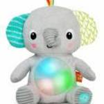 BRIGHT STARTS Plüss játék zenélő világító Hug-a-bye Baby™ elefánt 0hó+ fotó