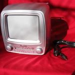 Retro kis tv rádióval fotó
