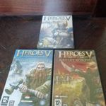 Heroes V Might & Magic COMPLETE(Alapjáték+Végzet pörölyei+Kelet törzsei) PC DVD Magyar doku, felírat! fotó