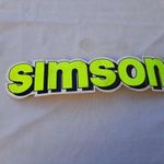 Simson motor retro trafikos matrica 80-as évek kb 30cm fotó