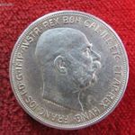 FERENC JÓZSEF 5 KORONA 1909 vjn EZÜST: 24g nsz+ fotó