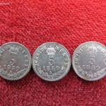 3db FERENC JÓZSEF 5 KRAJCÁR 1859 A EZÜST: 3, 90g EGYBEN ELADÓ ! nsz+, kis oxidfolt fotó