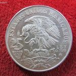 MEXIKÓ 25 PESO 1968 EZÜST: 22, 5g kiv fotó