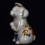 PILLANGÓKKAL DÍSZÍTETT AYNSLEY PORCELÁN NYUSZI FIGURA X fotó