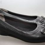 Clarks, valódi bőr, fekete, kényelmes, igényes, elegáns komfort cipő, balerina cipő 39 -női fotó