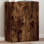 füstös tölgy színű szerelt fa irattartó szekrény 60x32x77, 5 cm fotó