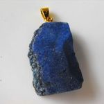 Achát geoda medál 32 x 21 x 7 mm 5. fotó