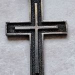 Régi Ezüst kereszt medál Sterling silver Ag925% 8 gramm belföldi beütő 1966-1999 között! fotó
