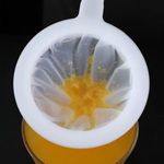 Joghurt, Tejszűrő - Szója, Tea, Kávé Hálós Szűrő Tej- és Italfőzéshez - Nagy Zsinóros Hálóeszköz ... fotó