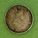 Milleniumi ezüst 1 Korona patinás régi pénz érme Ezeréves Magyarország emlékére 1896 1FT NMÁ fotó