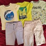 5 db 152 nyári csomag 2 H&M rövid nadrág short rövidnadrág 3 db poló minon fotó