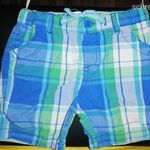 kék-zöld kockás short 86-98 fotó