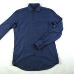 EREDETI HUGO BOSS SLIM FIT (M) ELEGÁNS *EXCLUSIVE* HOSSZÚ UJJÚ FÉRFI *MINŐSÉGI* SÖTÉTKÉK ING fotó