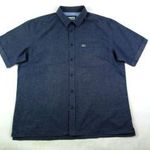 EREDETI LACOSTE (L / XL) ELEGÁNS *NAGYON EXTRA* RÖVID UJJÚ FÉRFI *MINŐSÉGI* SÖTÉTKÉKES-SZÜRKE ING fotó