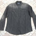Újszerű Angelo Litrico koptatott farmer hatású 100% pamutvászon ing L - XL-es 41 42-es NMÁ fotó